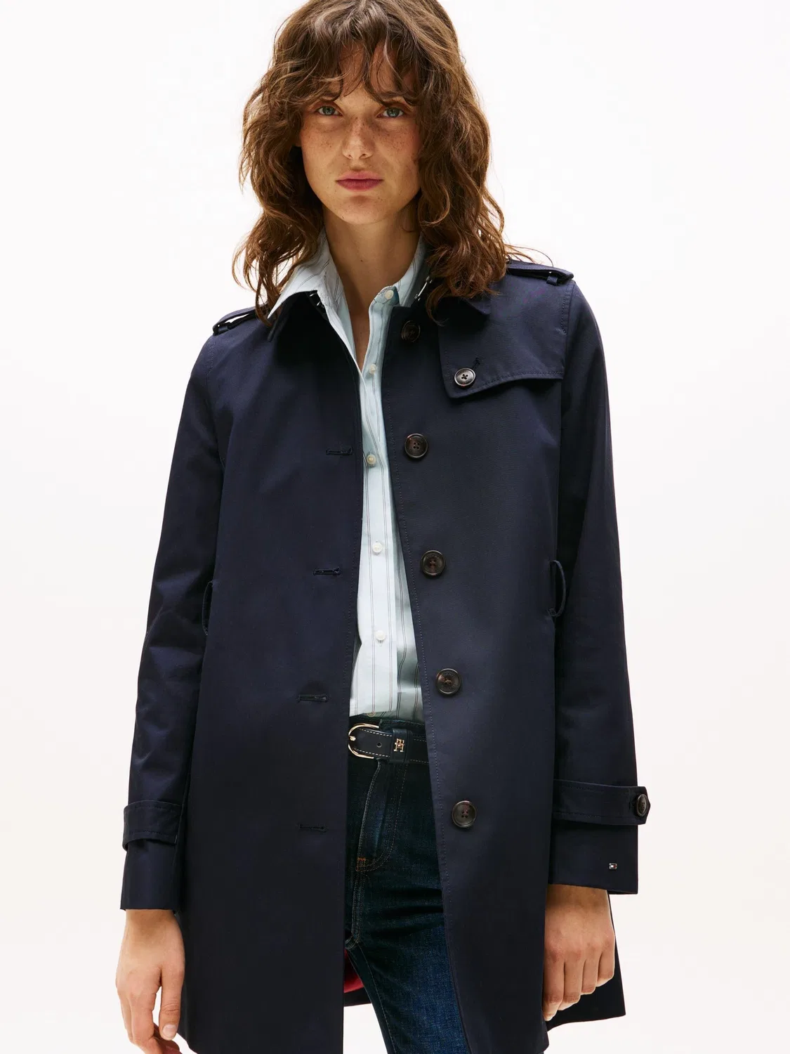 Пальто двубортное Heritage Tommy Hilfiger, синий — фото 4