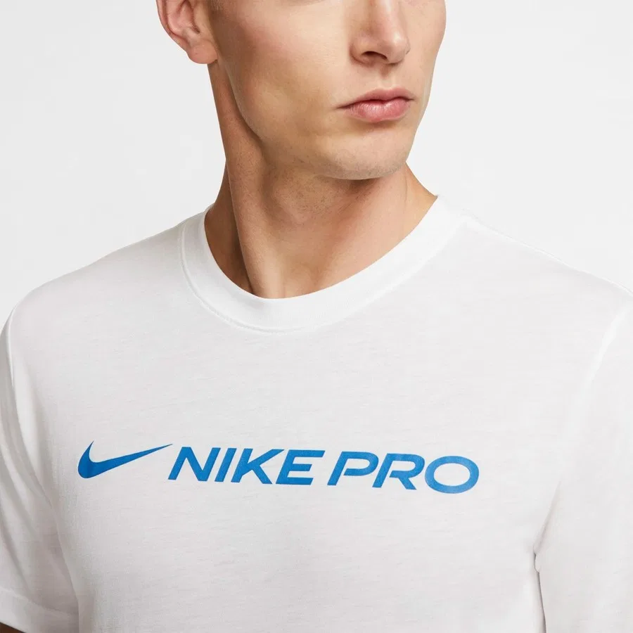 Футболка мужская с принтом Nike Dri-FIT, Белый — фото 3