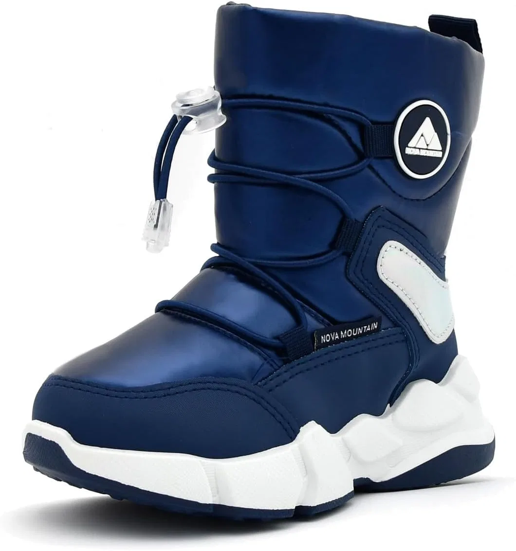 Детские зимние снежные ботинки Nova Mountain для мальчиков и девочек Nova Footwear, Navy