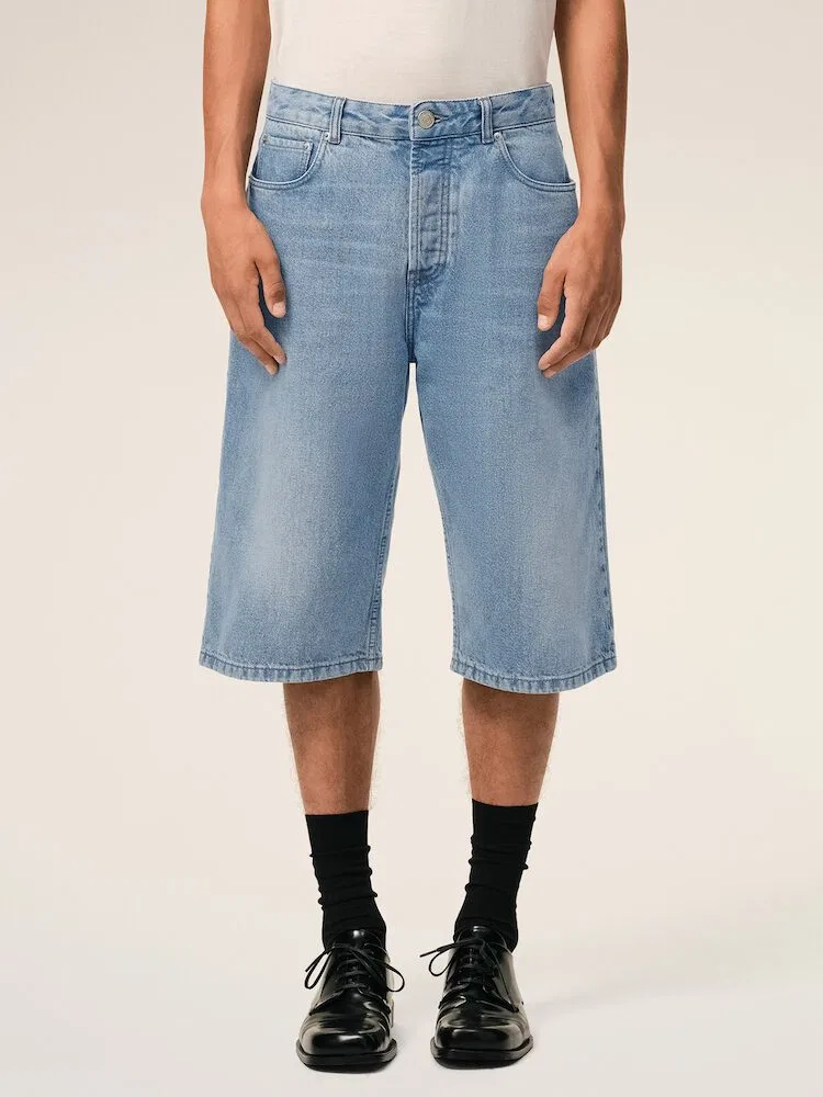 Шорты джинсовые Large Fit Bermuda AMI PARIS, Bleu — фото 2
