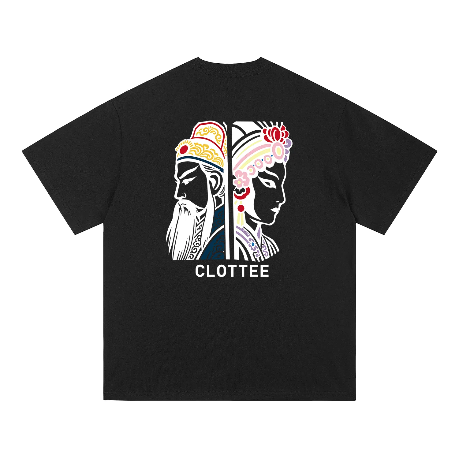Детская футболка с круглым вырезом, средняя посадка, Unisex Crew Neck Moderate, CLOT, черный