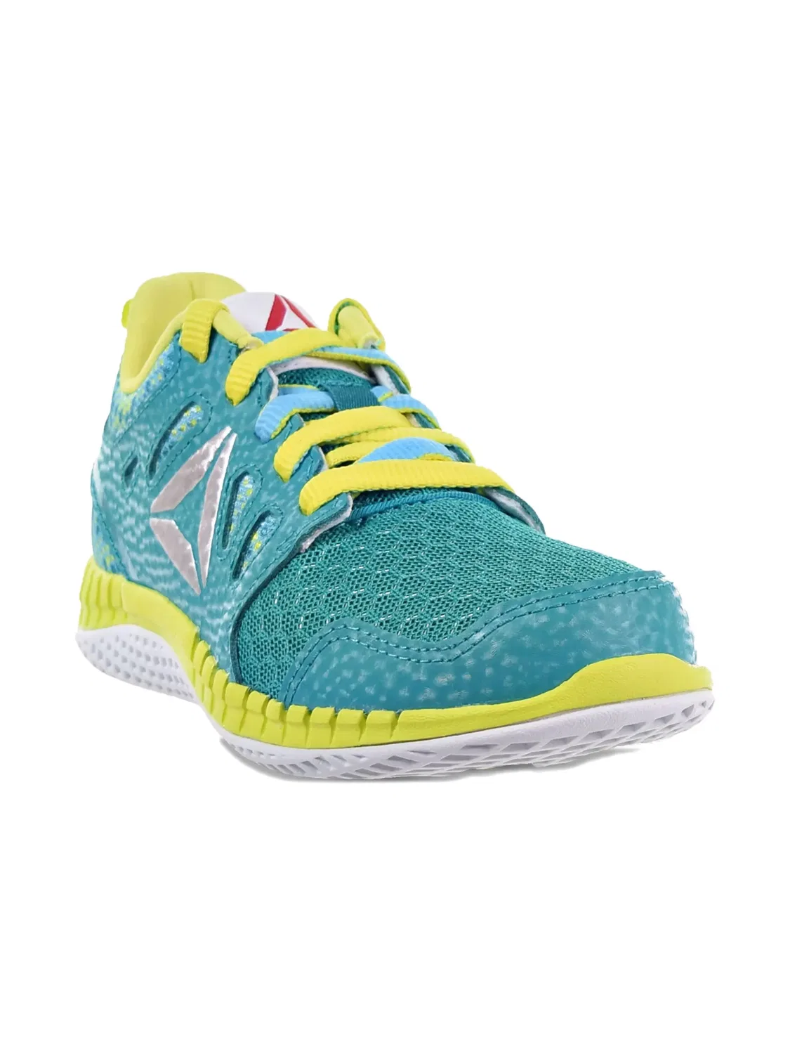 Кроссовки Teal Blue/Yellow Reebok, бирюзовый