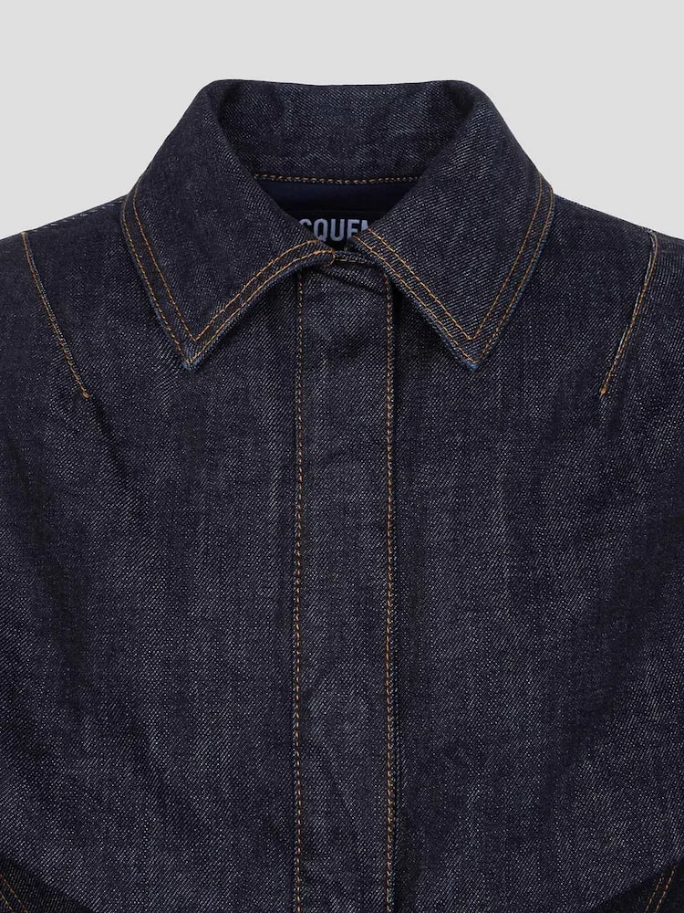Жакет с шальным воротником La Veste Chale JACQUEMUS, Dark Navy — фото 3