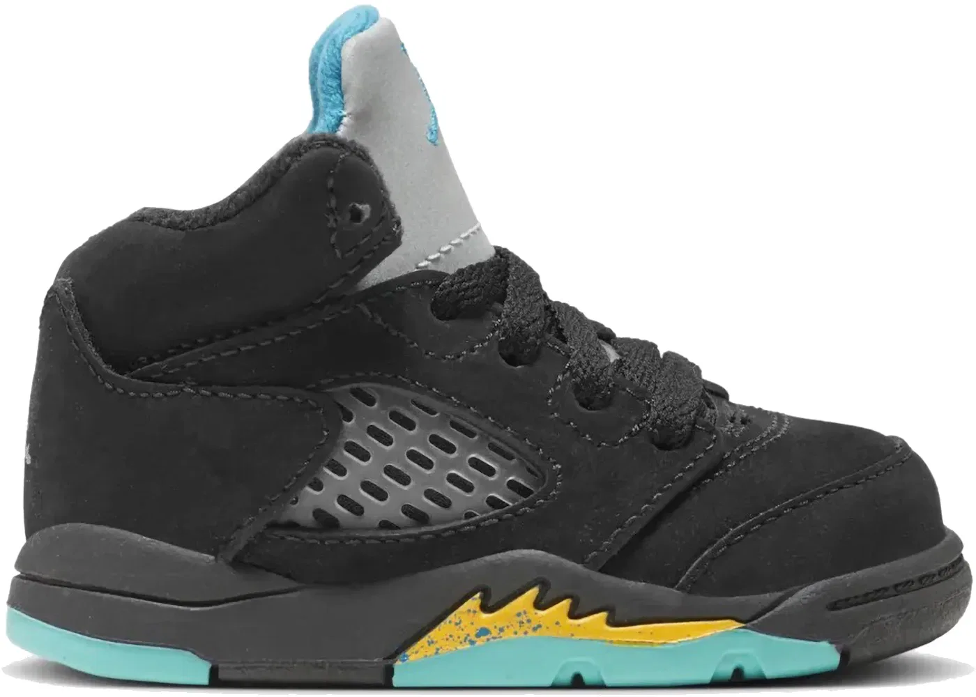 Детские кроссовки Lifestyle Jordan 5 Retro, Black/Aquatone/Taxi