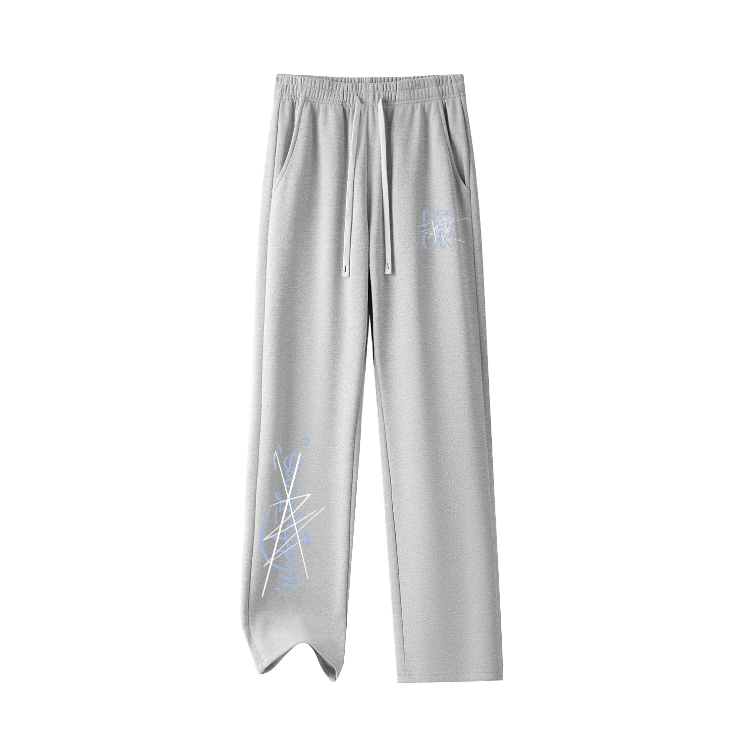 Детские брюки прямого кроя с умеренной посадкой Casual Pants MIIOW, Light Gray