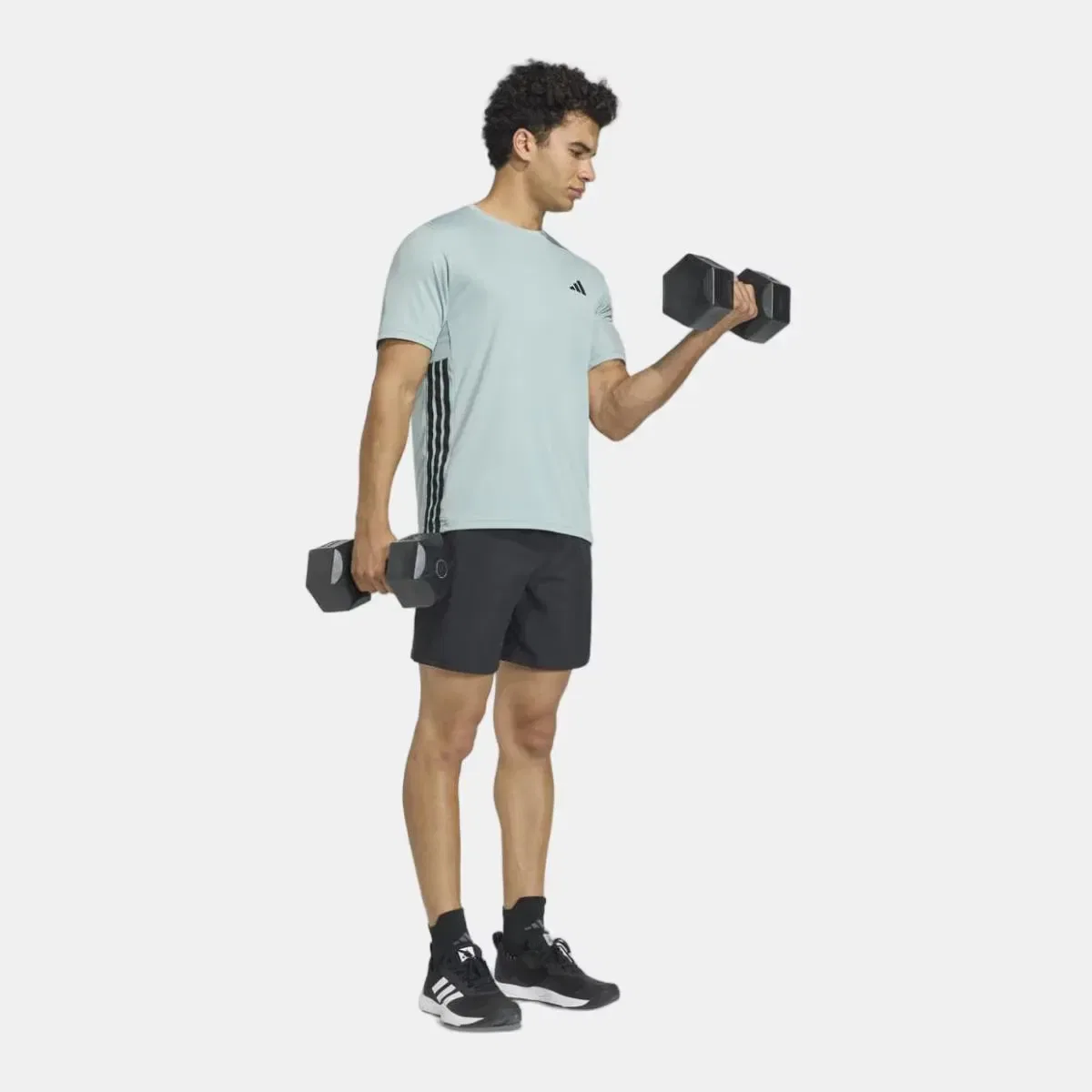 Мужская футболка с длинным рукавом Essentials Base adidas, Verde — фото 3