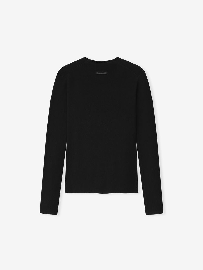 Лонгслив Fear of God Essentials Rib, черный винтажный — фото 2