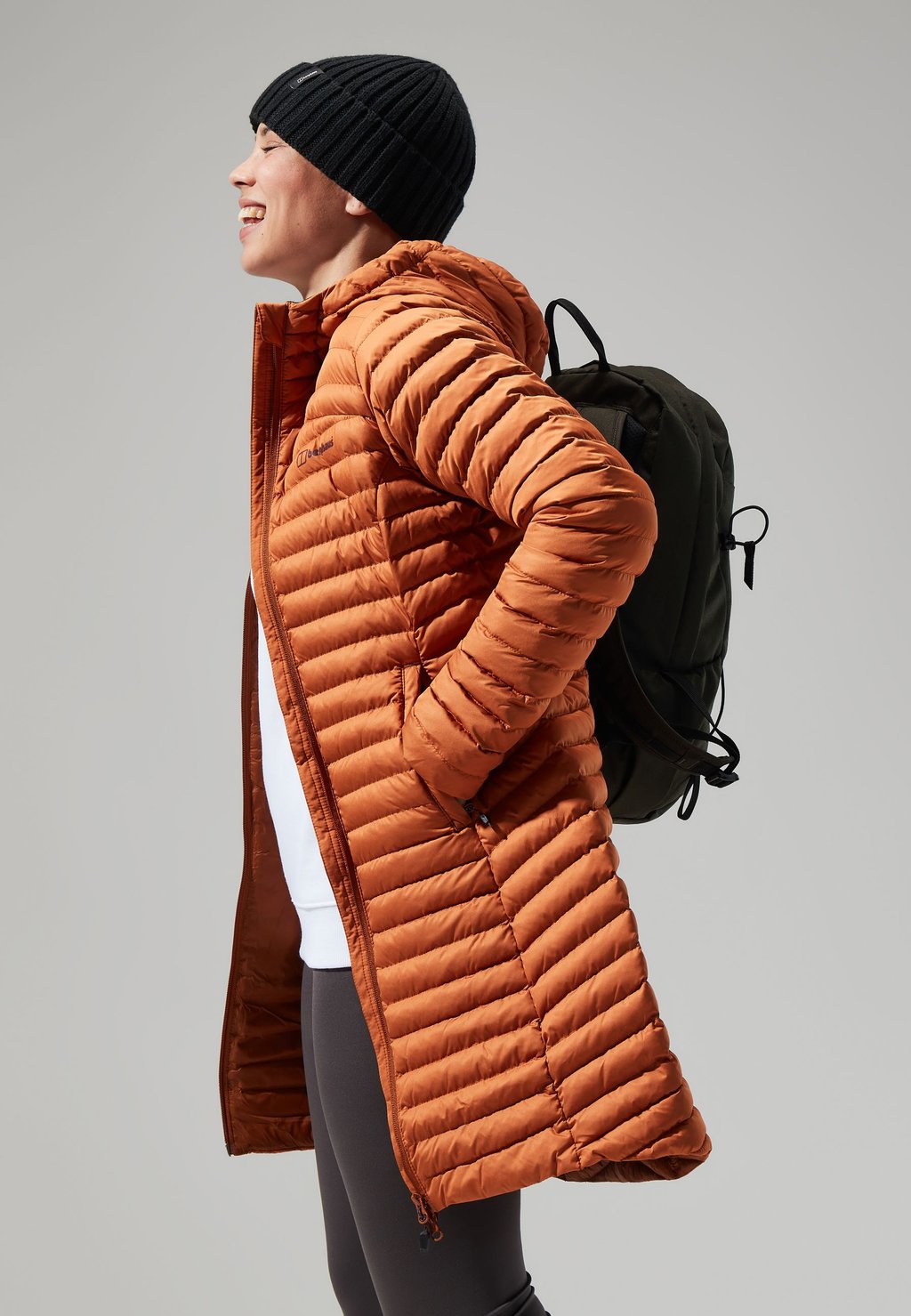 

Зимнее пальто NULA MICRO LONG Berghaus, коричневый