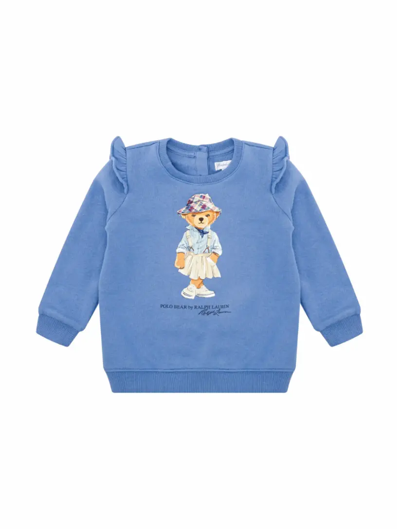 

Хлопковый свитшот Polo Bear Ralph Lauren, тёмно-синий