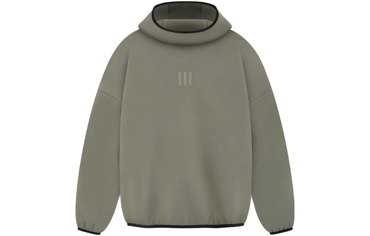 

Толстовка из велюра и флиса Fear Of God, цвет глина
