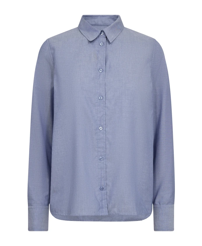 

Бархатная утренняя рубашка-оксфорд, классический стиль. Mos Mosh, фиолетовый