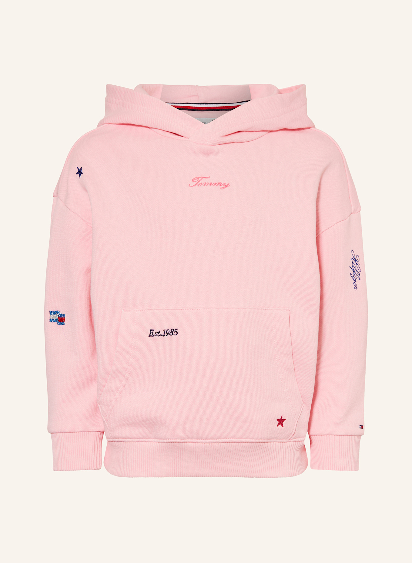 

Толстовка с капюшоном Tommy Hilfiger, розовый