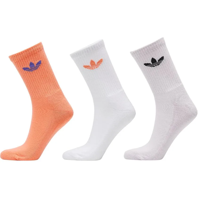 Носки ISC Crew, 3 пары Adidas Originals, 3 Pack (Purple Pink/Coral Powder/White)