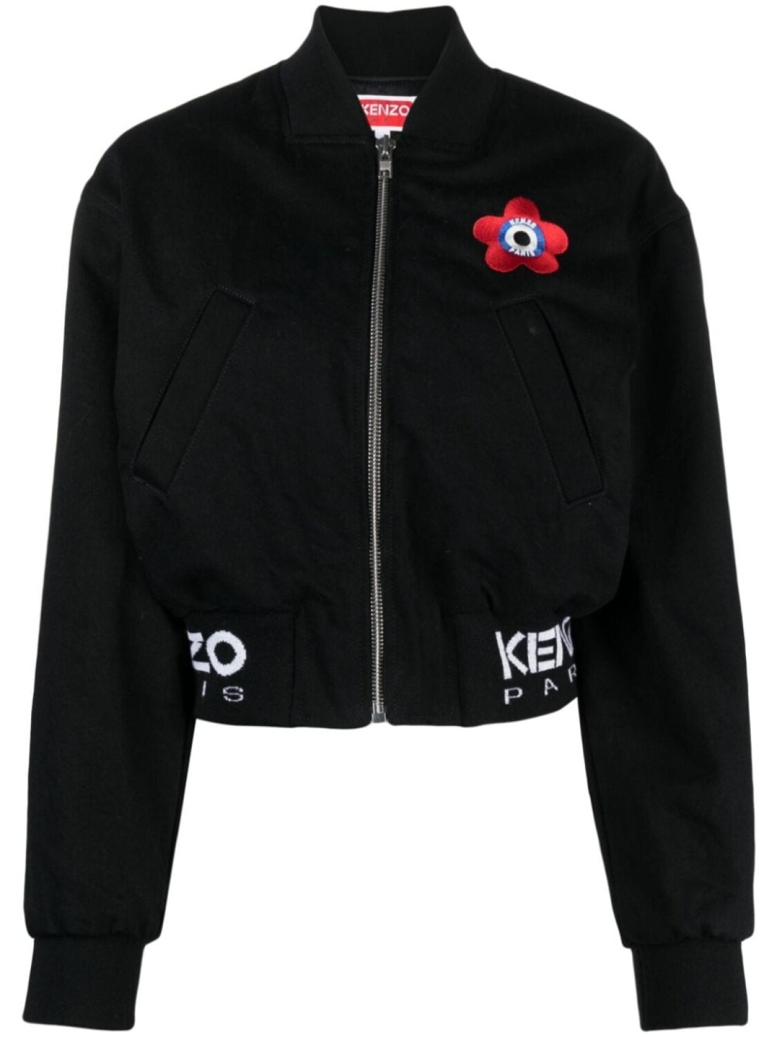 

Kenzo бомбер Target Boke Flower на молнии, черный