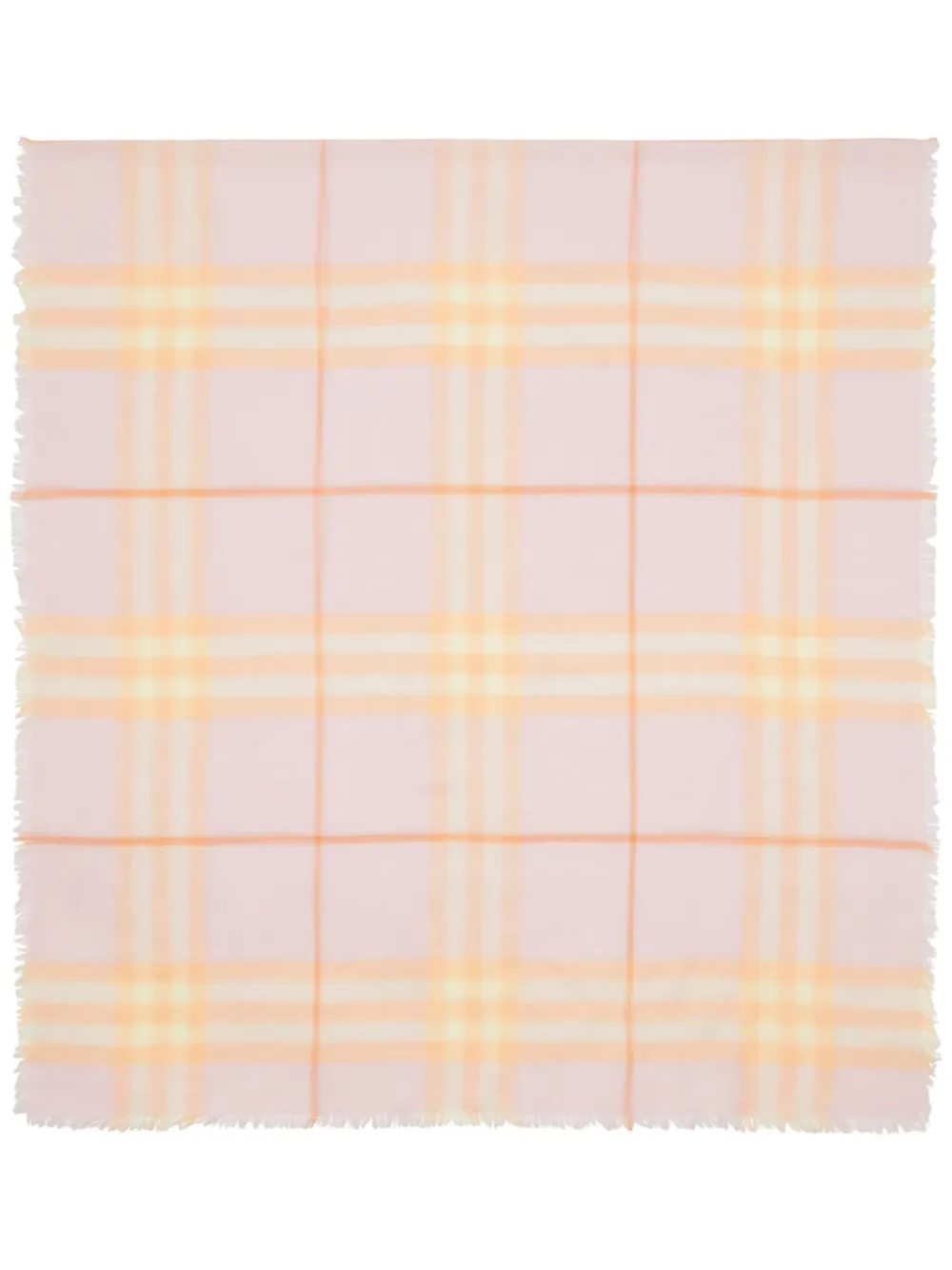 

Шерстяной шарф в клетку BURBERRY, розовый