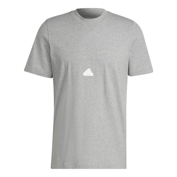 

Футболка Men's adidas SS22 Logo Pattern Pullover Short Sleeve Medium Hemp Grey T-Shirt, мультиколор