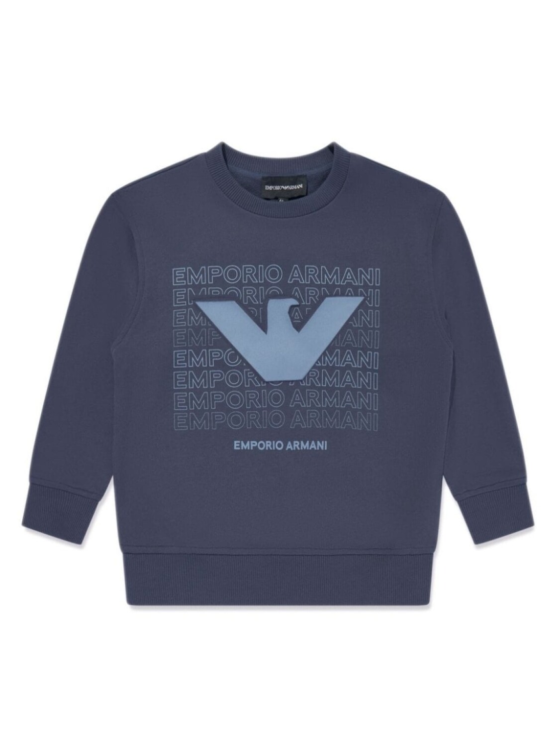 

Детская толстовка с логотипом Emporio Armani Kids, синий