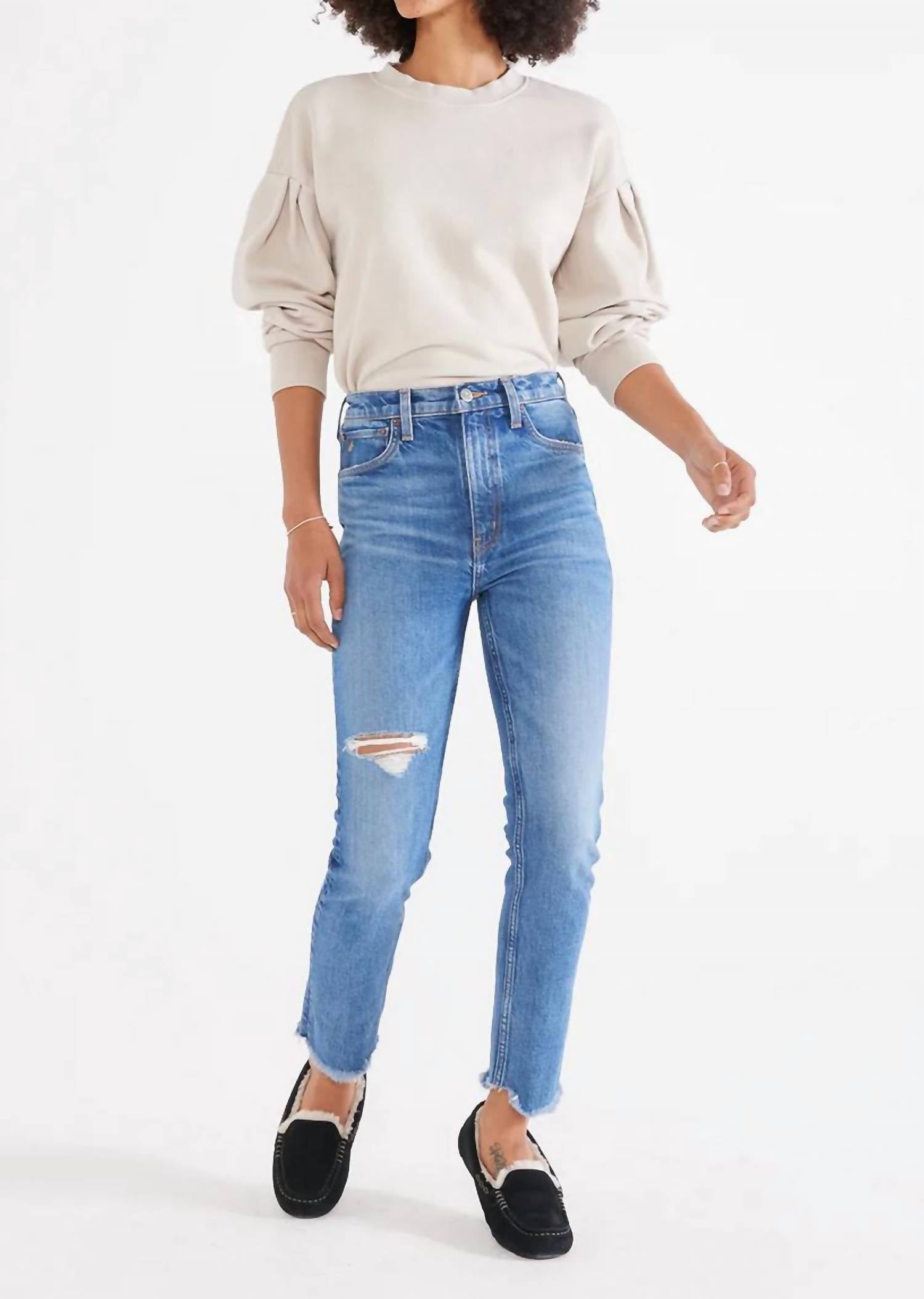 

Узкие брюки Scarlet Mid Rise в цвете Midnight Frost ETICA