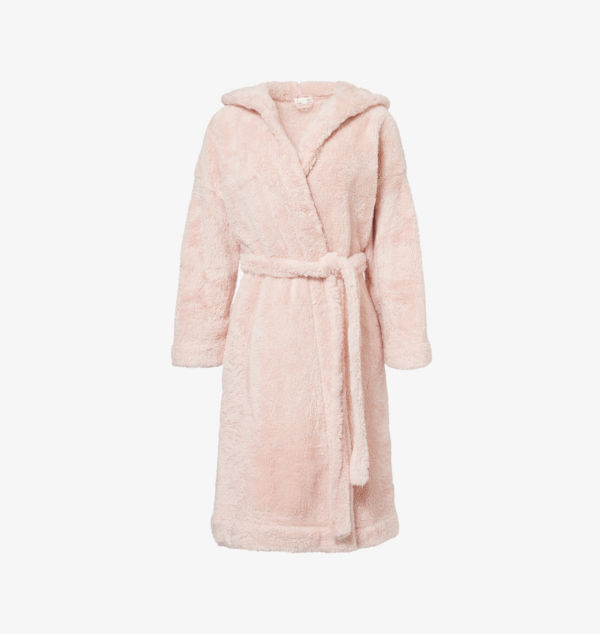 

Халат из плюшевого флиса с капюшоном Wyleen Skin, розовый