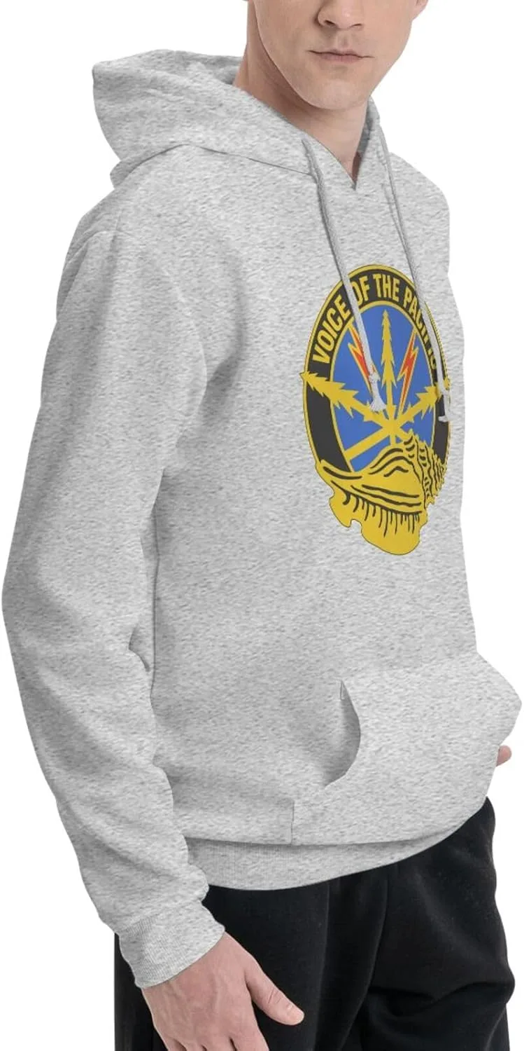 Generic Свитшот 516th Signal Brigade мужской черный с капюшоном и карманом — фото 2