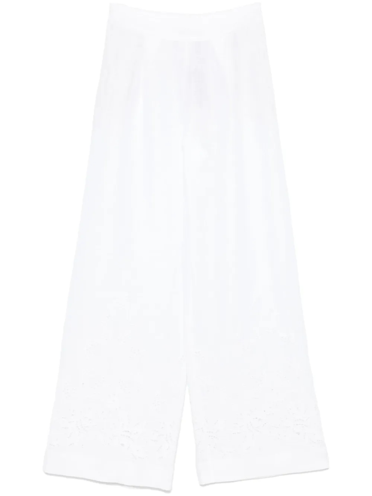 

Брюки Ermanno Scervino с вышивкой, белый