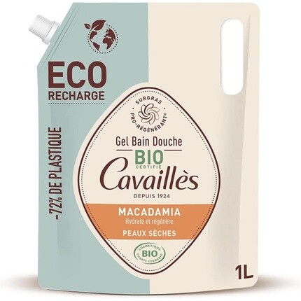 

Rogé Cavaillès Гель для душа для сухой кожи с макадамией Eco-Refill Organic 1л