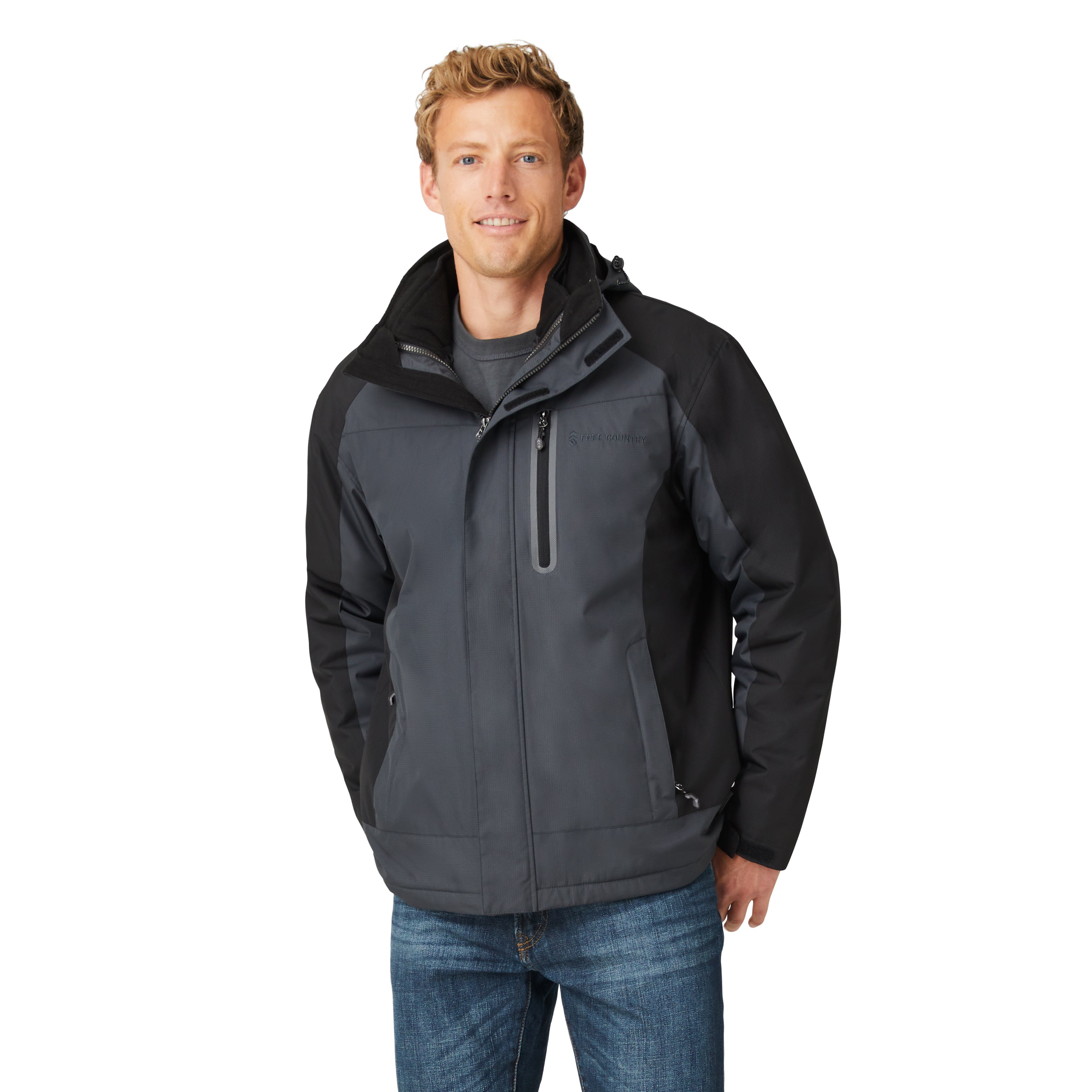 

Куртка Free Country Men's FreeCycle Bode 3-in-1 Systems, черный