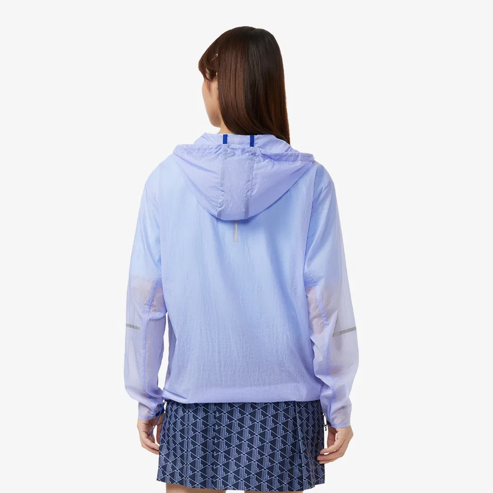 Ветровка женская Lacoste Relaxed Fit Packable, рипстоп, лавандовая — фото 3