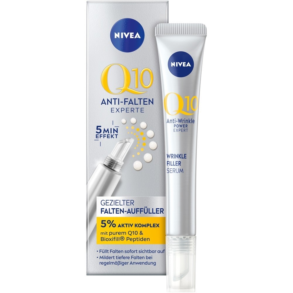 

Сыворотка для лица q10 anti-falten experte gezielter falten-auffüller Nivea, объем 15 мл