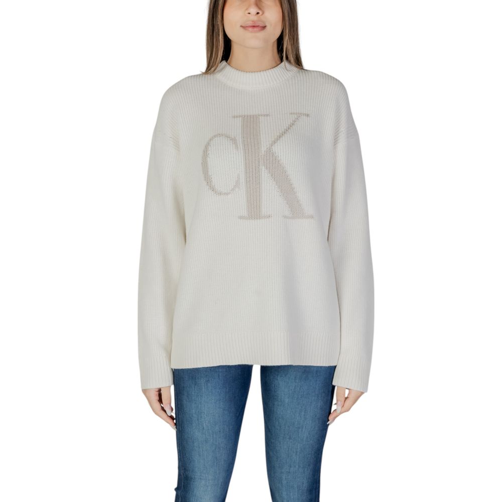 

Кремовый свитер из органического хлопка Calvin Klein Jeans