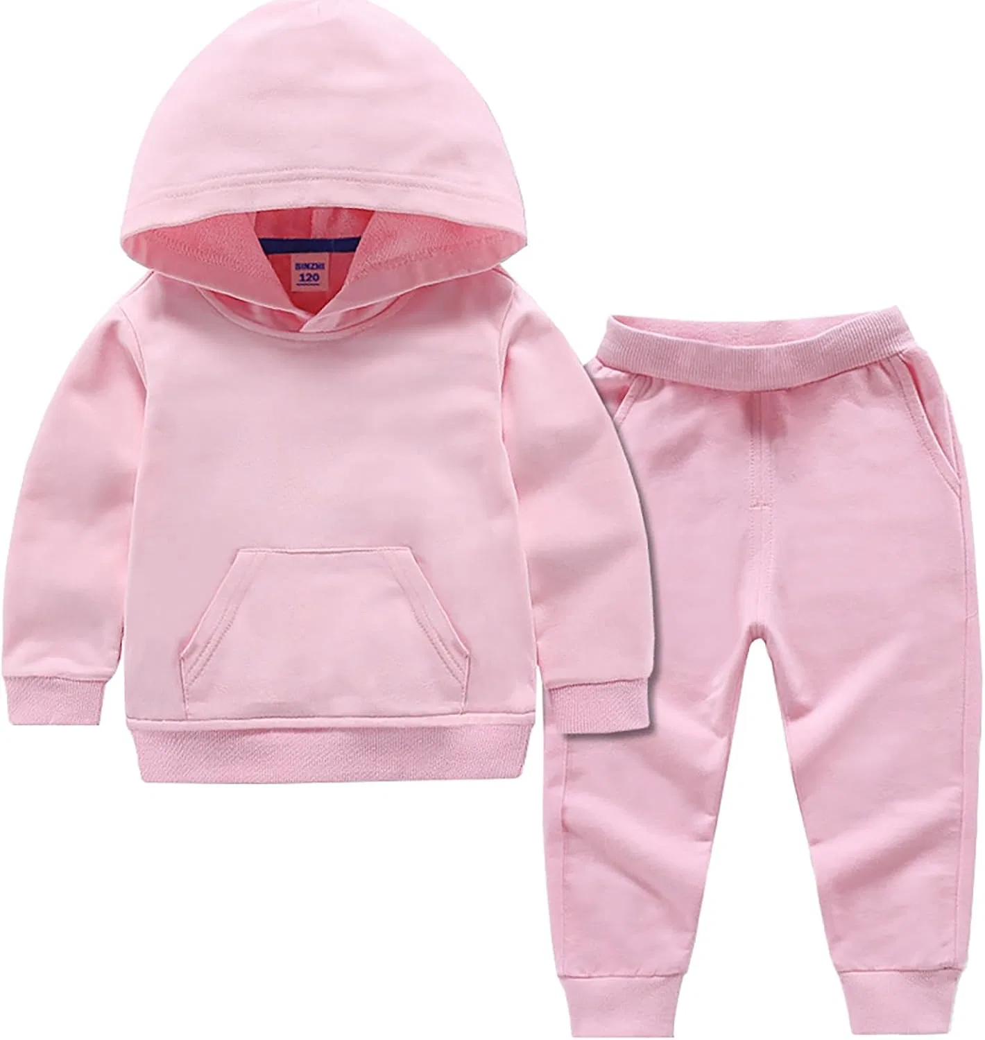 Детский спортивный костюм из 2 предметов, хлопок, Pink