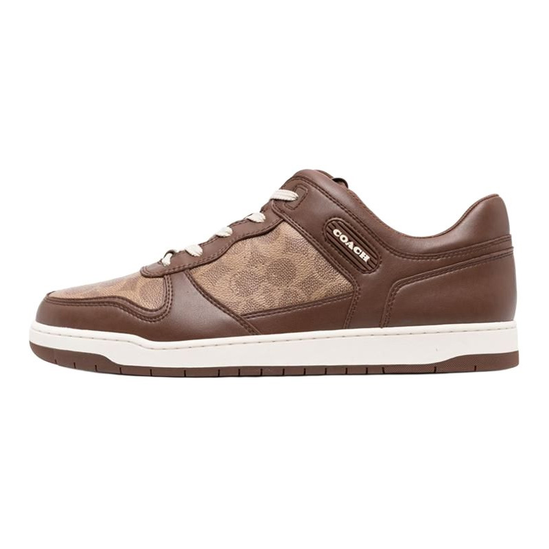 Кроссовки из кожи с панелями и логотипом Logo-debossed COACH, original shoe box included