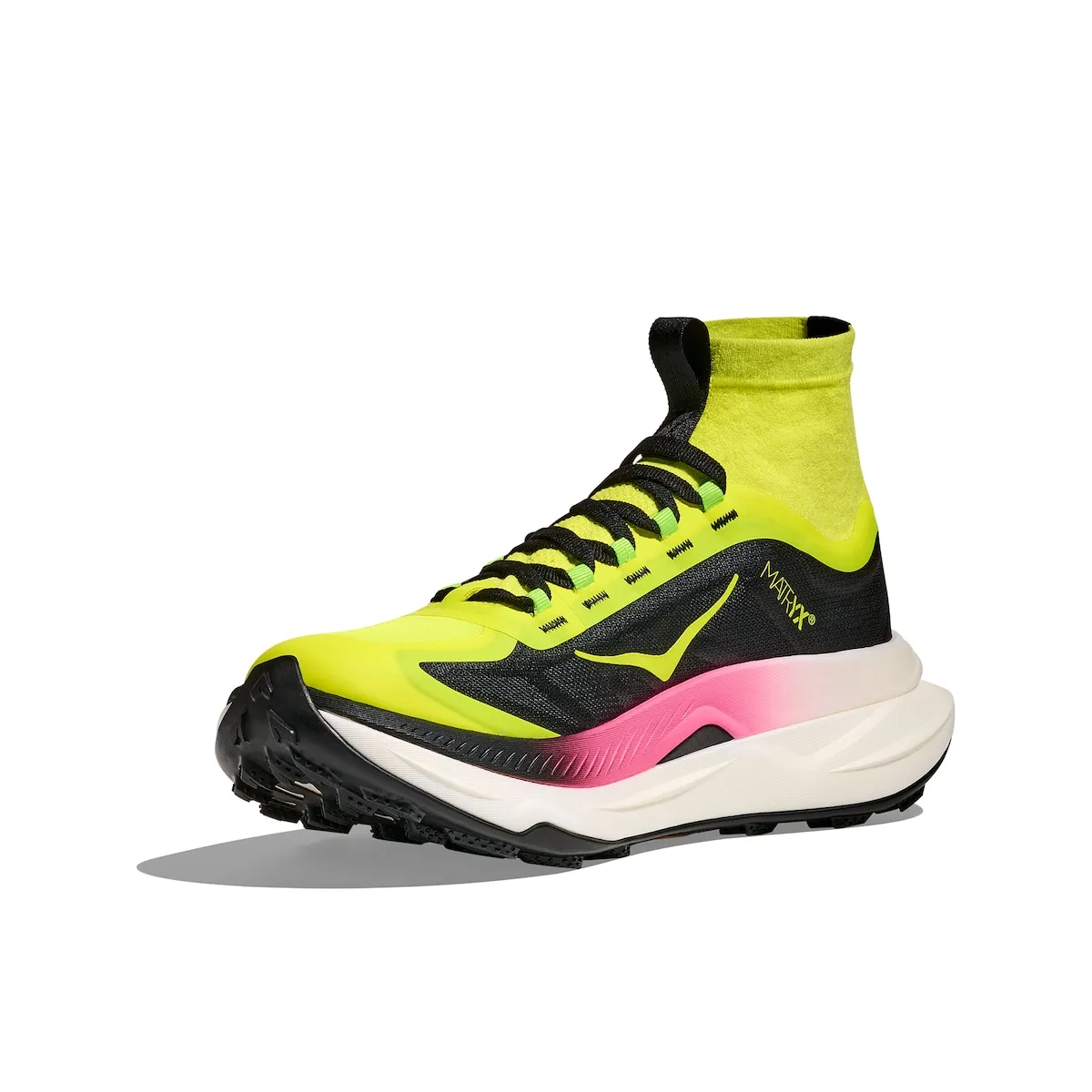 Женские трейловые кроссовки TECTON X 3 Hoka, флюоресцентный желтый — фото 3