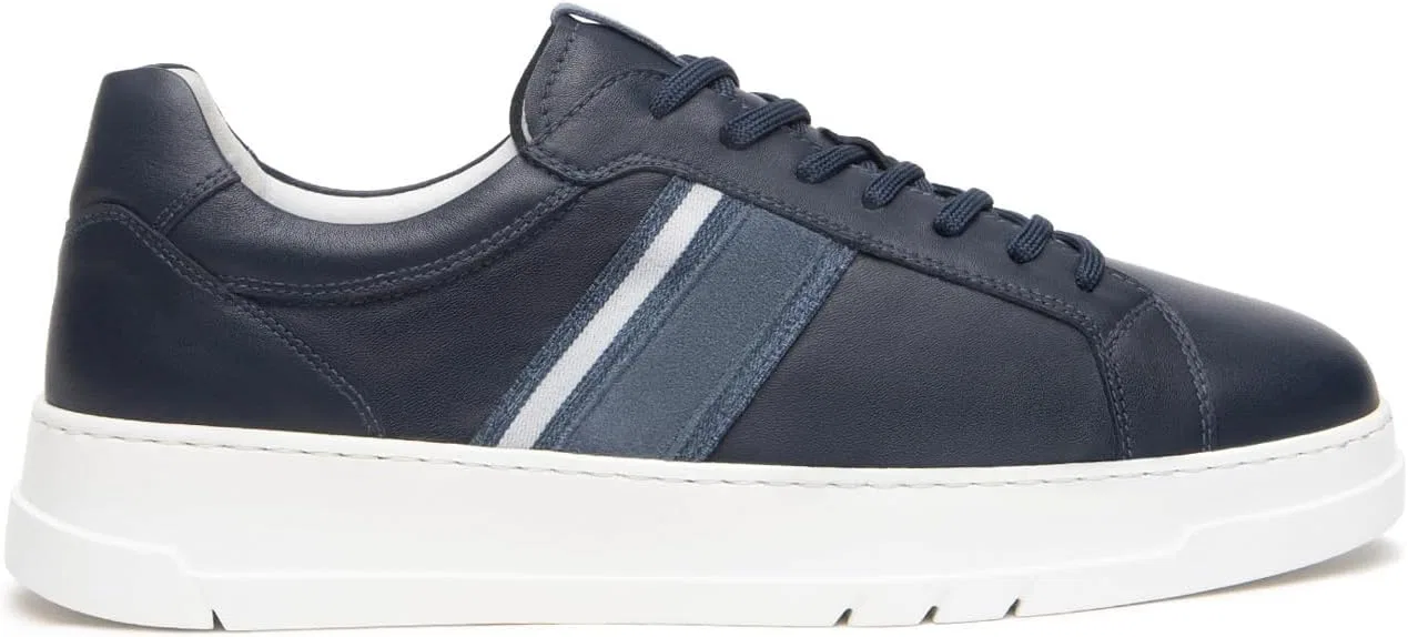 Nero Giardini E500722U Мужские кожаные кроссовки, Blue
