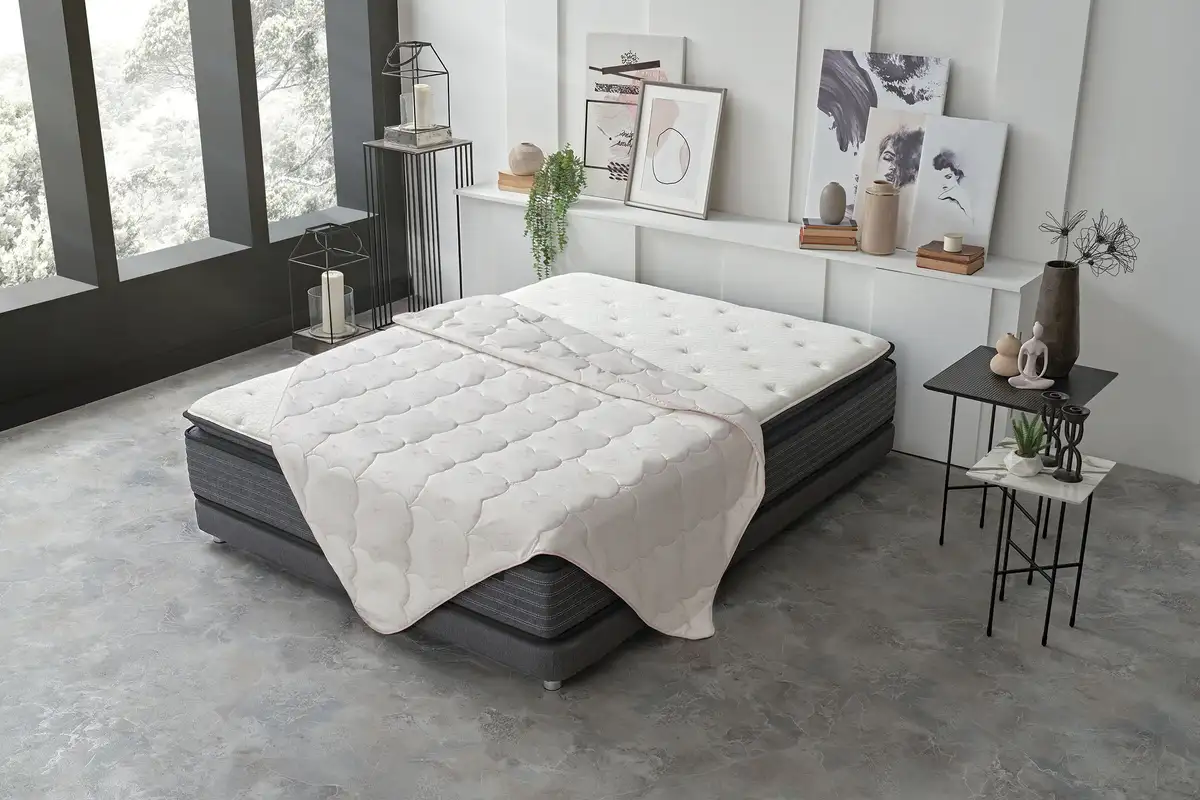 

Yatas Постельное белье хлопковое пуховое "Хлопок", обычное, (1 шт.) Yatas Bedding 135х200 см, белый