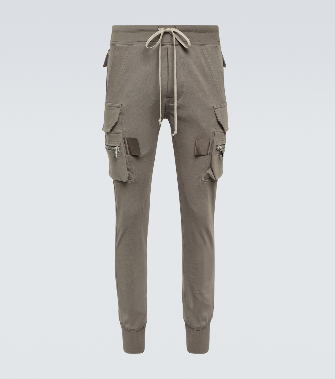 

Брюки-карго Mastodon из хлопкового джерси Rick Owens, Dust