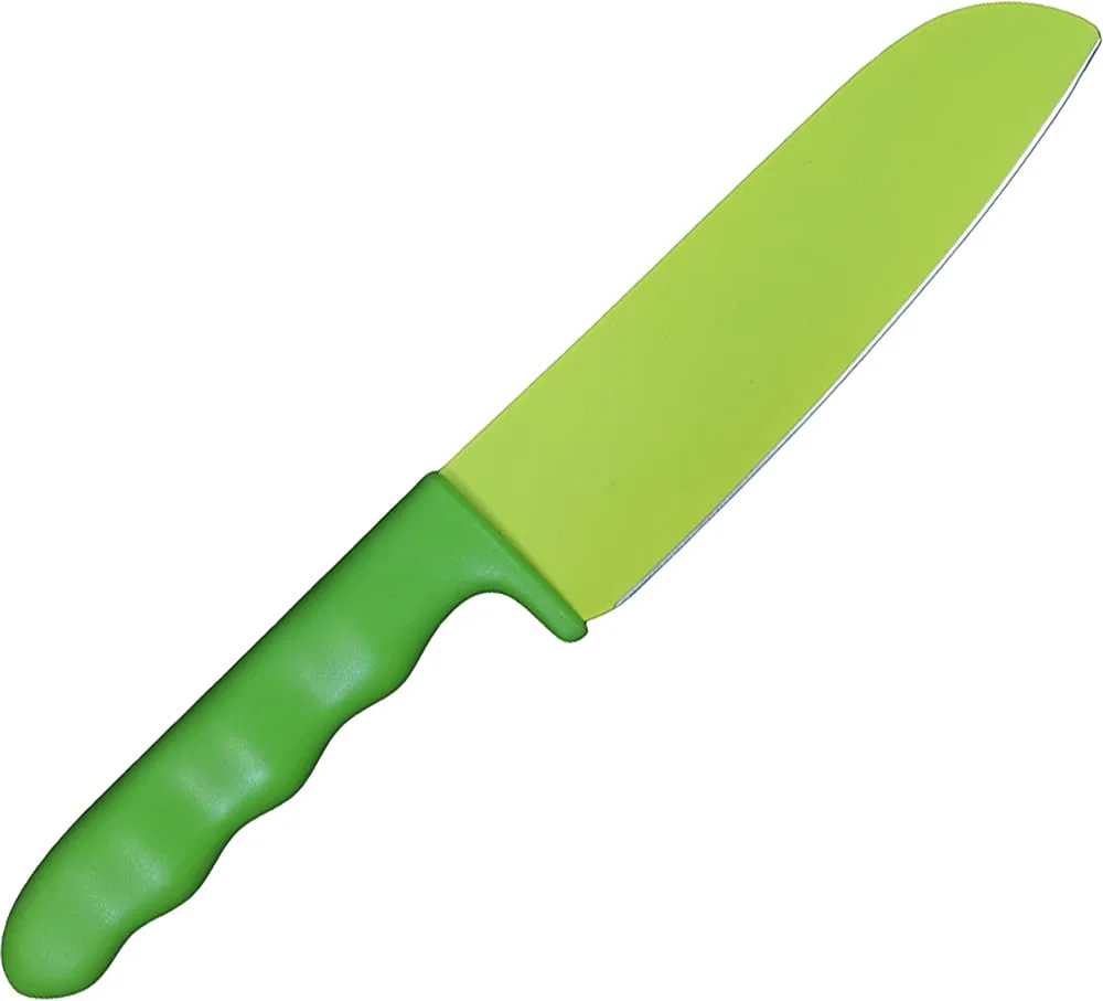 Детский кухонный нож «PEA» 11,5 см, зеленый, от Satake Sangyou