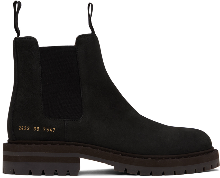 

Замшевые ботинки челси Common Projects, черный