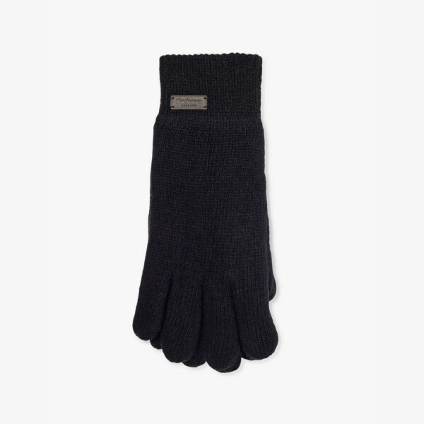 

Перчатки Carlton из шерстяной смеси с ребристыми манжетами Barbour, черный