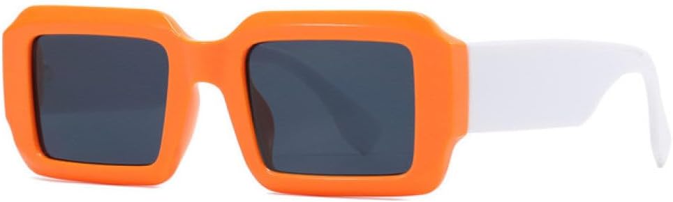 

Винтажные маленькие квадратные солнцезащитные очки для мужчин и женщин, роскошные ретро-очки унисекс, популярные солнцезащитные очки с защитой от УФ-излучения UV400 generic, Orange