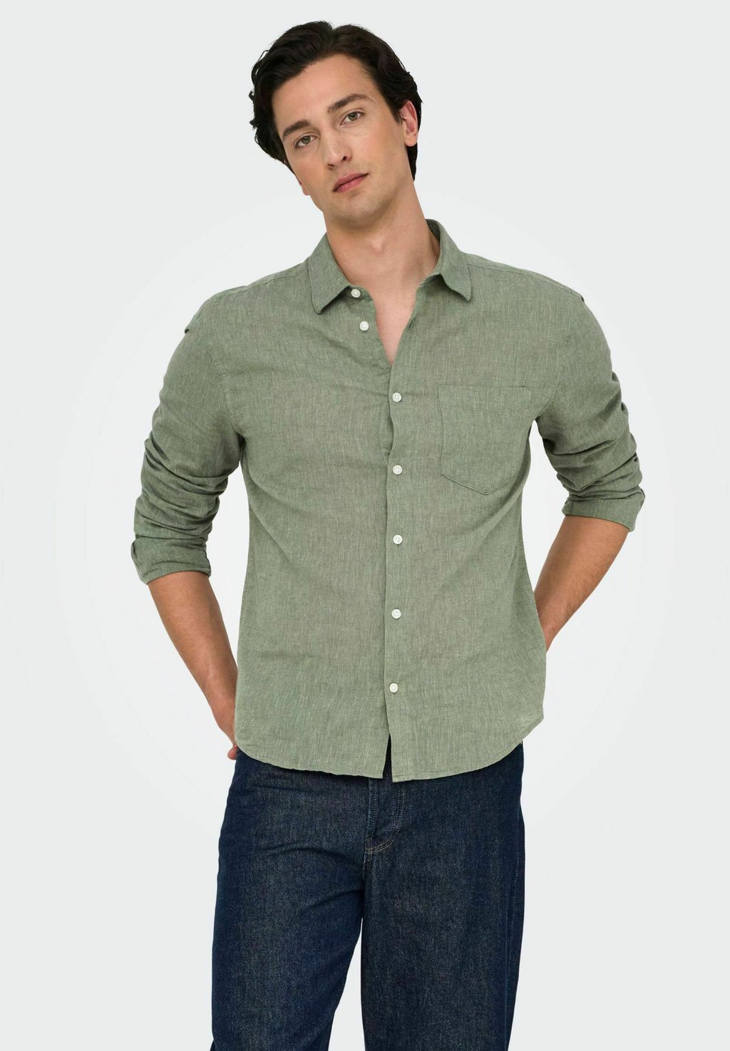 

Рубашка ONSCAIDEN LIFE REG PKT NOOS Only & Sons, светло-зеленый