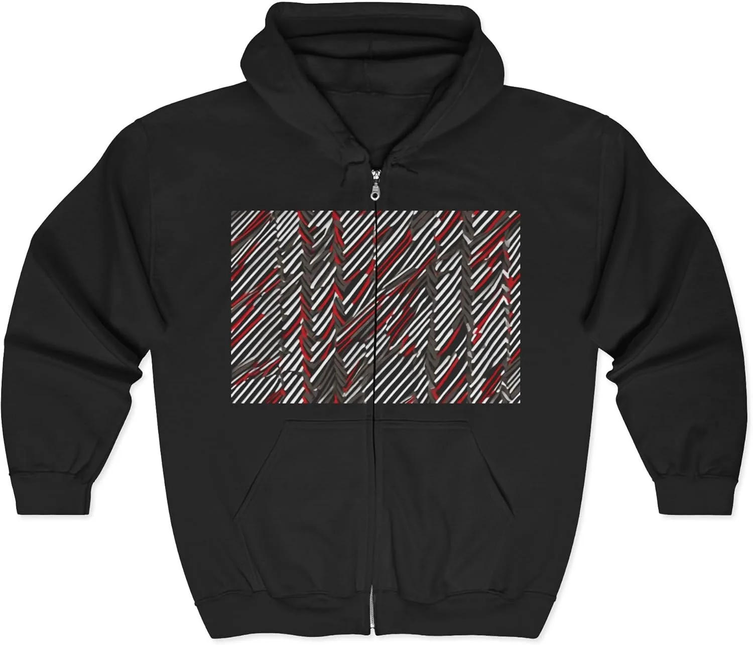 

Unisex Heavy Blend Full-Zip Hooded Sweatshirt с принтом Field Day Pattern Diagonal Paper 0287