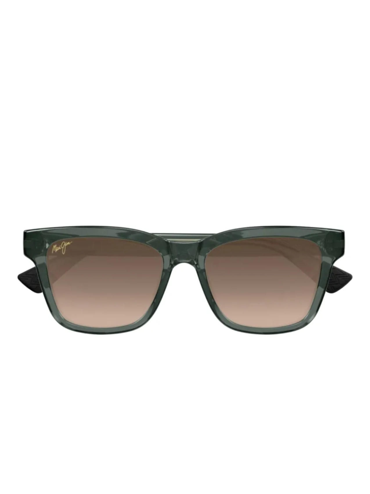 

Maui Jim блестящие квадратные солнцезащитные очки, зеленый