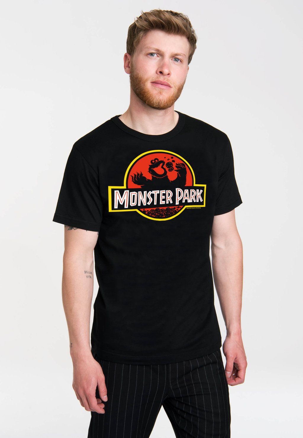 

Футболка с принтом COOKIE MONSTER MONSTER PARK LOGOSHIRT, черный