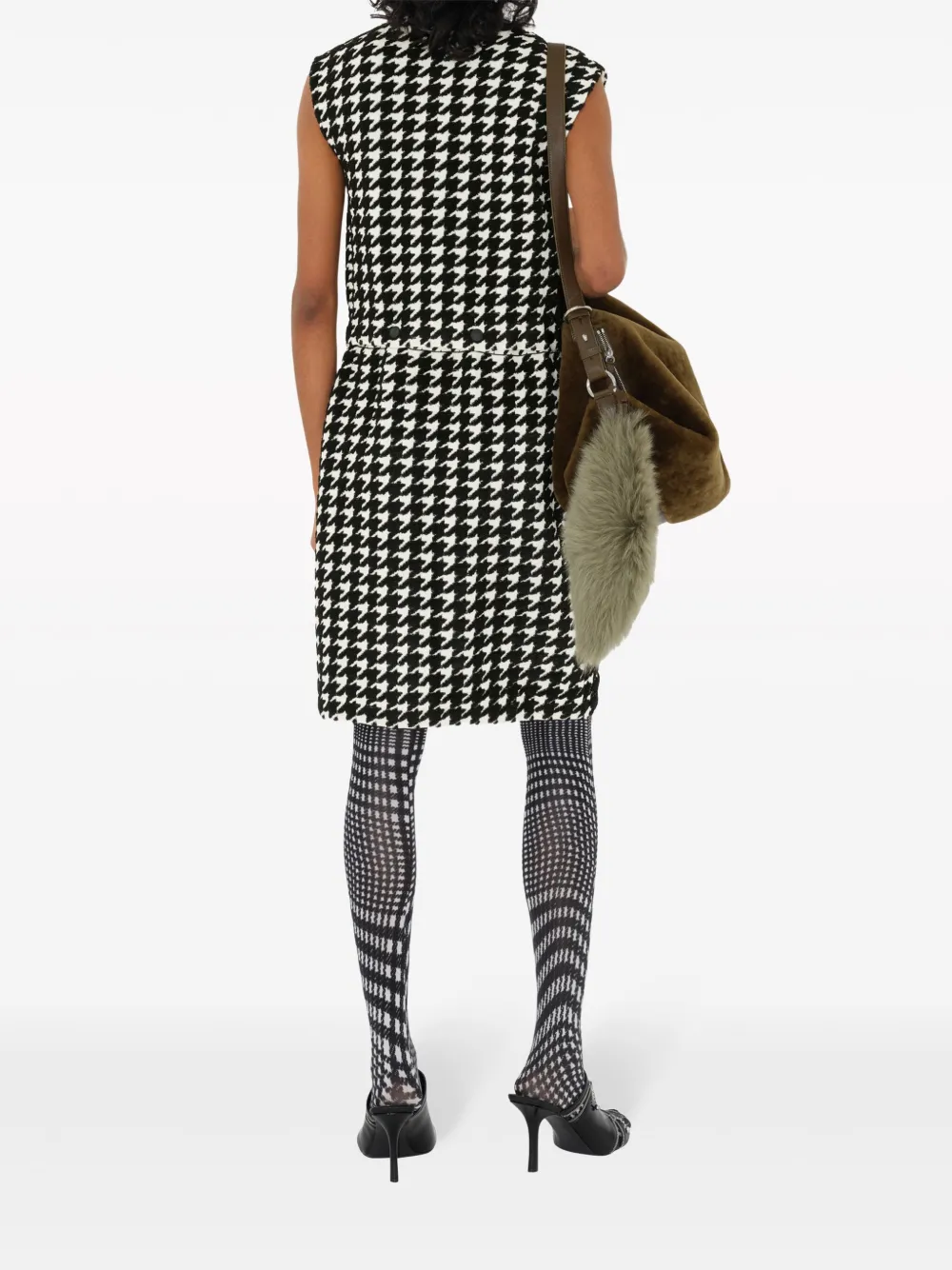 Платье мини BURBERRY, женское, черный — фото 4