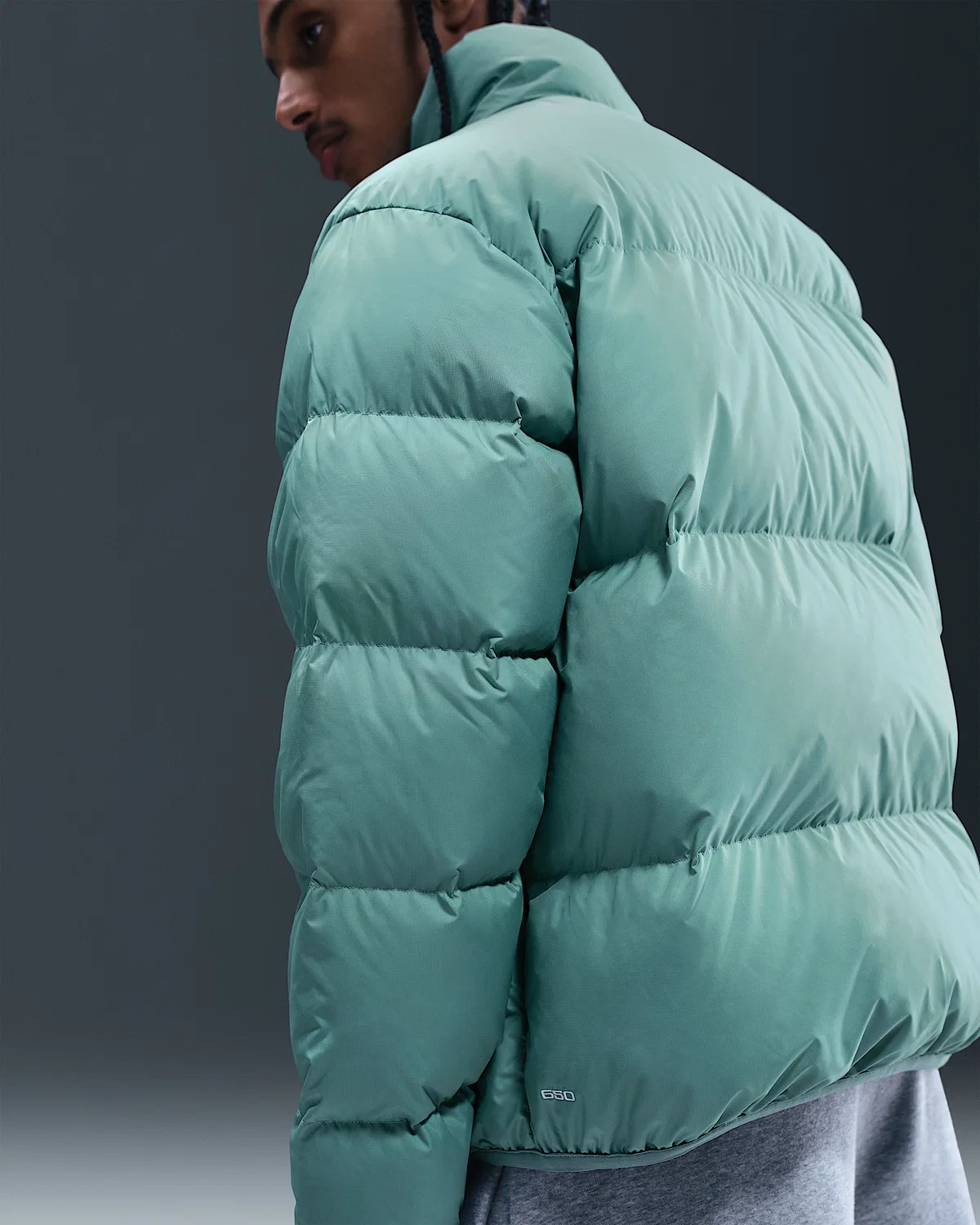 Мужская пуховая куртка Therma-FIT Nike Sportswear Club, Cannon/Mosswood Brown/White — фото 2