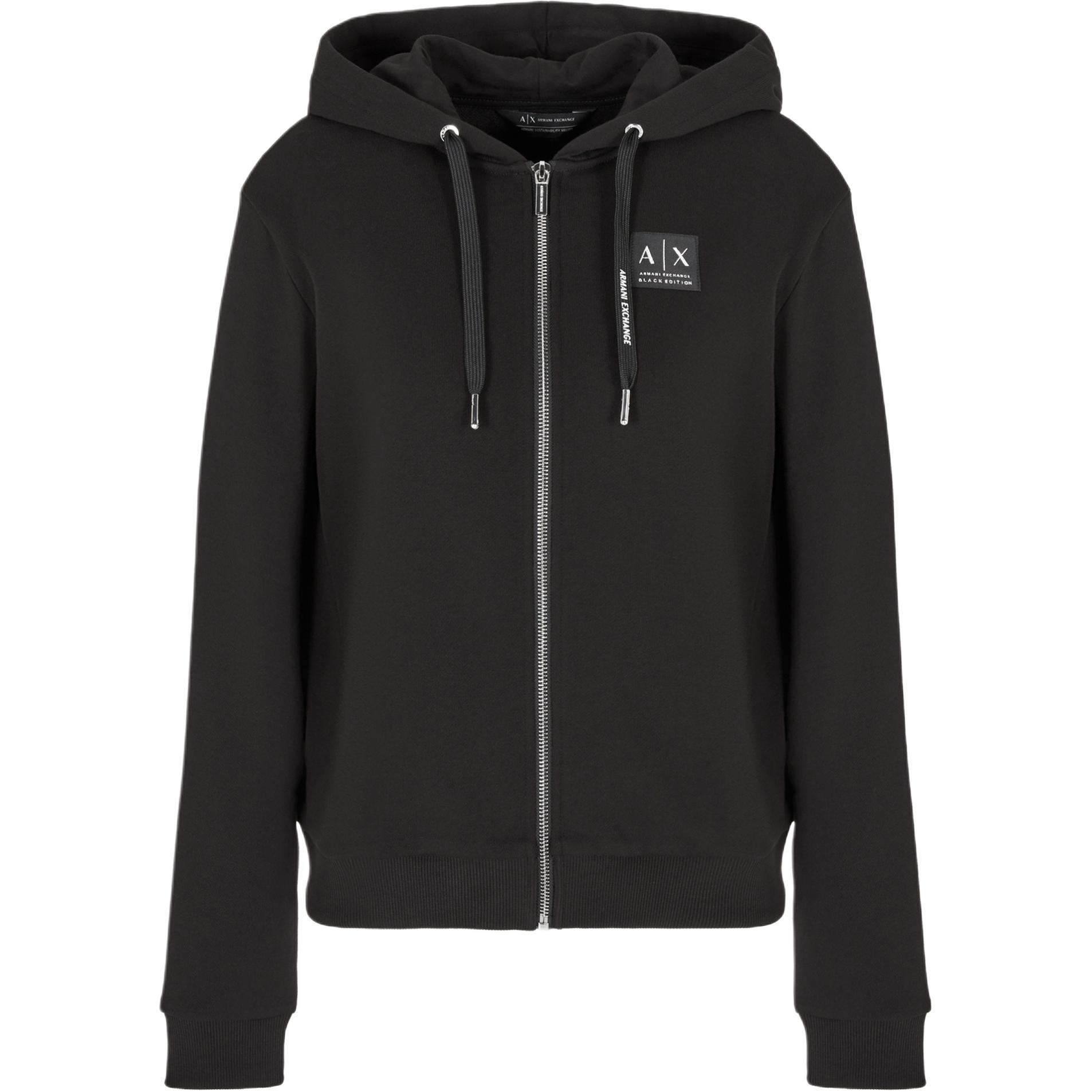 

Свитшот AE FW24 женский черный ARMANI EXCHANGE