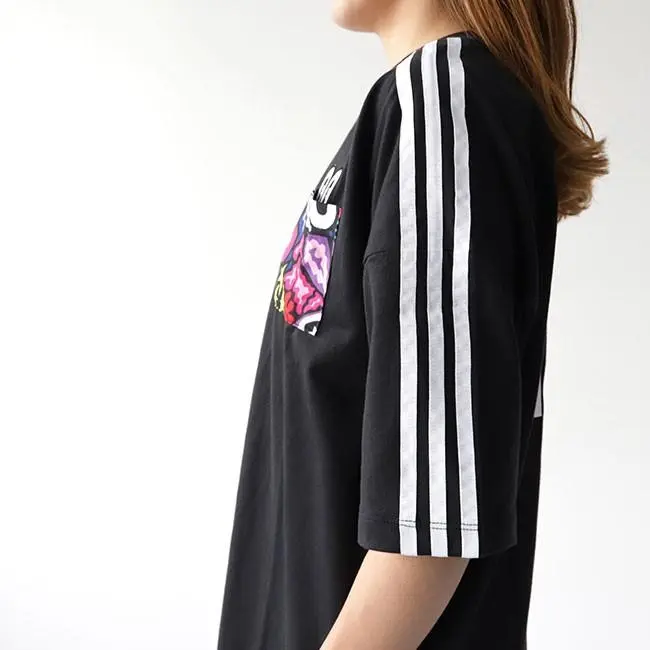 Футболка с коротким рукавом X/Hattie Stewart женская черная Adidas Originals — фото 4