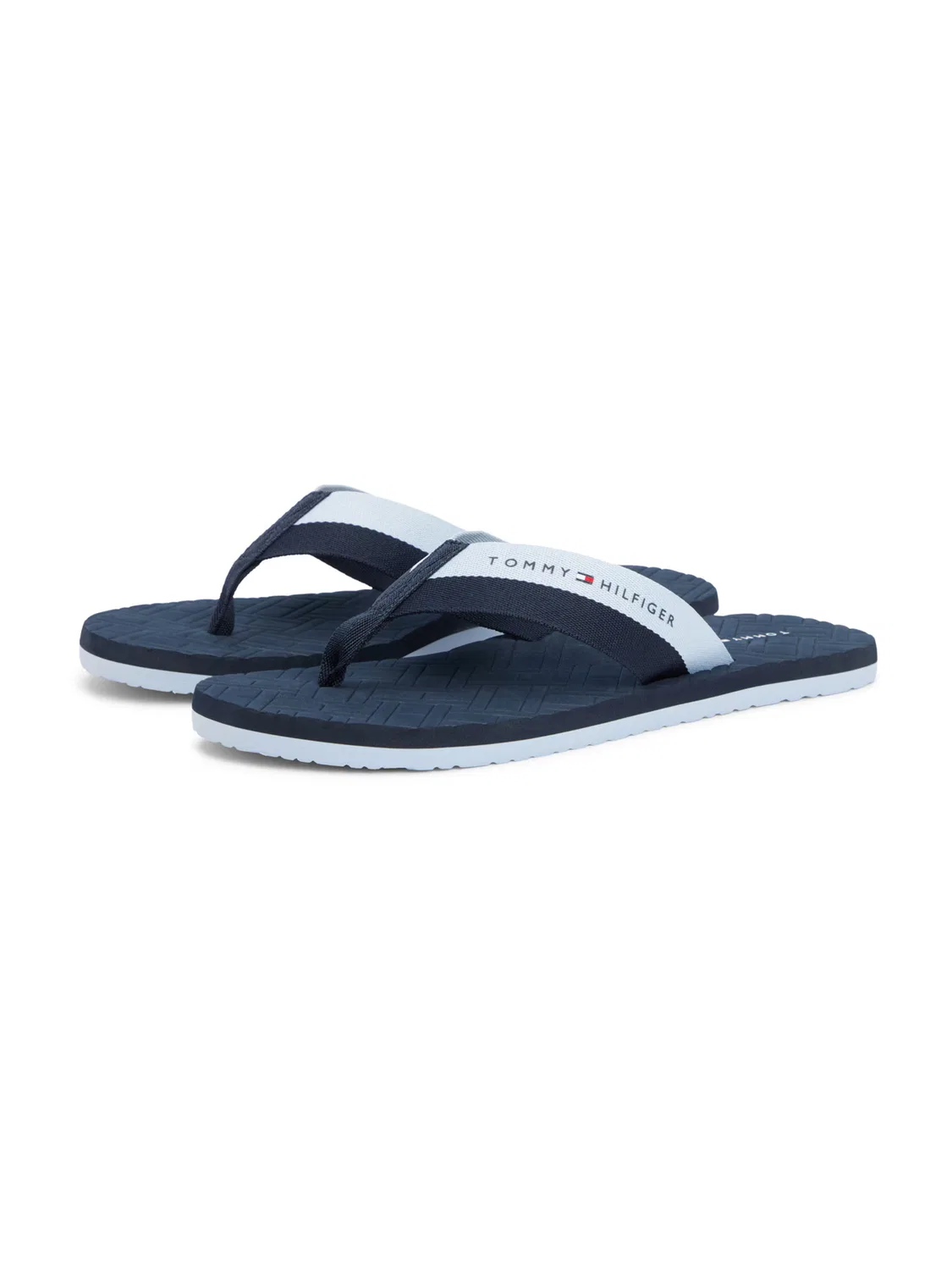 Сандалии с Т-образным ремешком Tommy Hilfiger, Pastel Blue/Dark Blue — фото 2