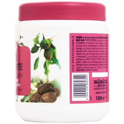 Маска для волос с маслом ши 1000 мл - Набор для ухода за волосами, Mil Mil — фото 2